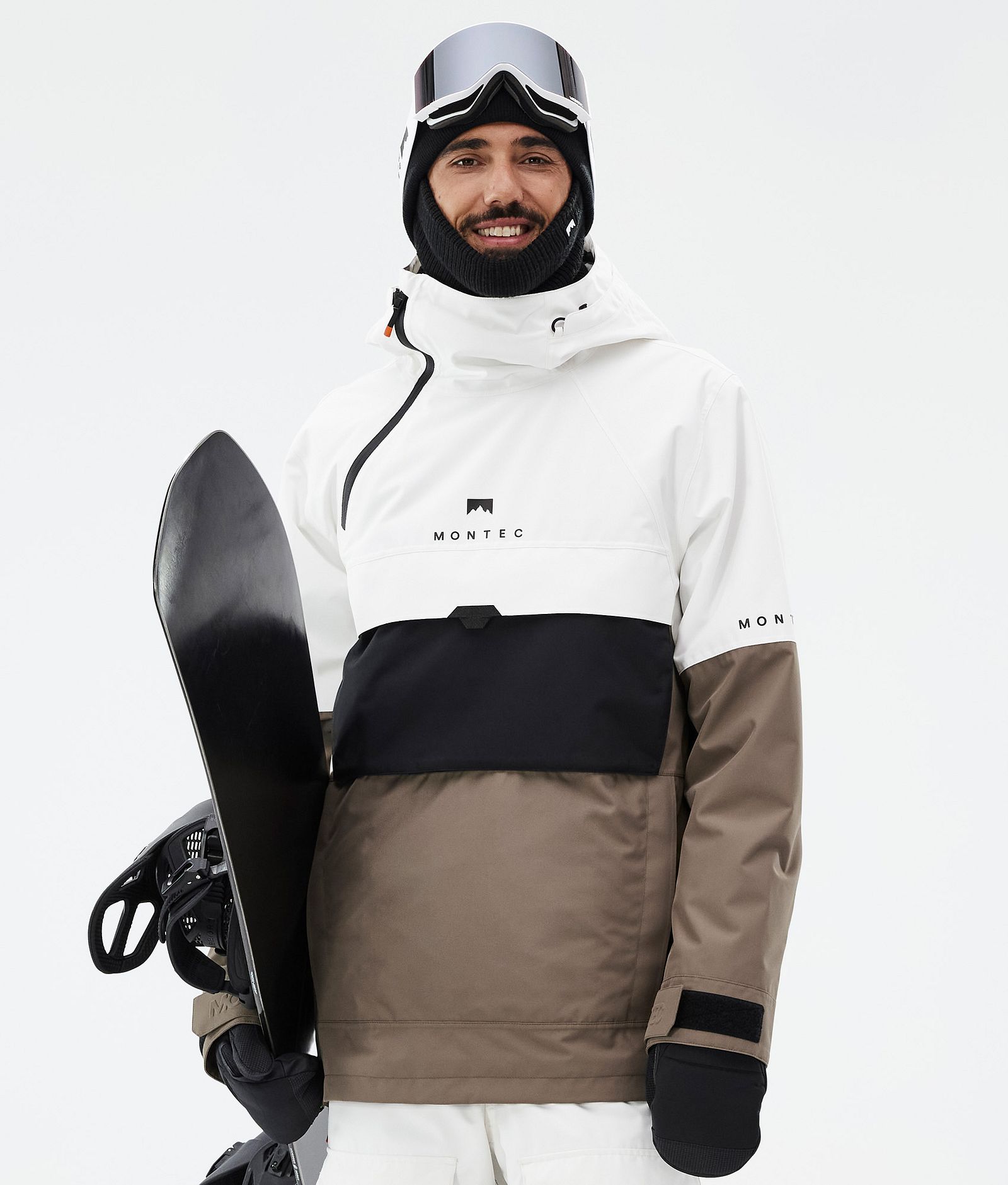 Montec Dune Snowboard Jacket Men Old White/Black/Walnut, Image 1 of 9