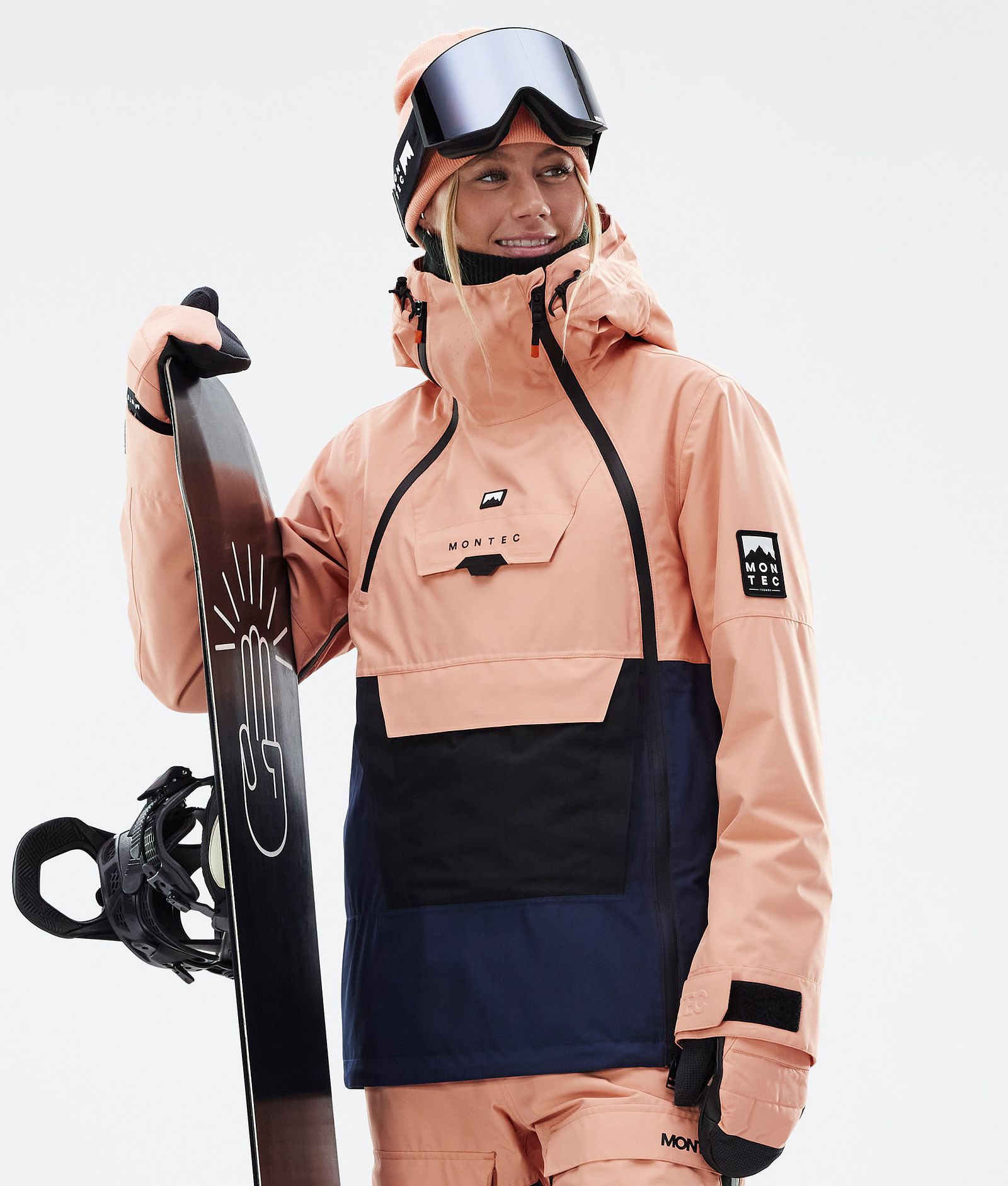Montec Doom W Snowboard Jacket Women Faded Peach/Black/Dark Blue, Image 1 of 11