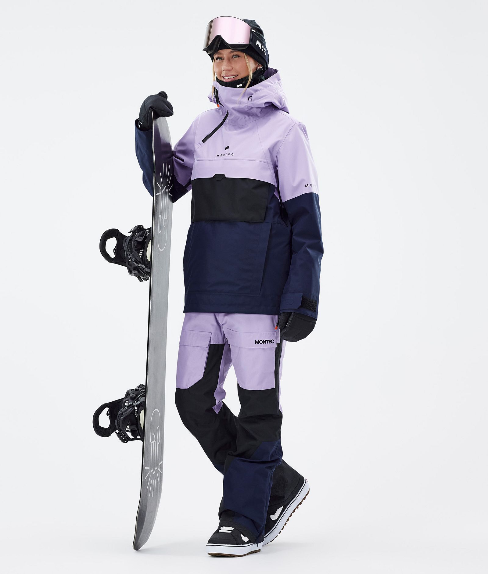 Montec Dune W Snowboard Jacket Women Faded Violet/Black/Dark Blue, Image 3 of 9