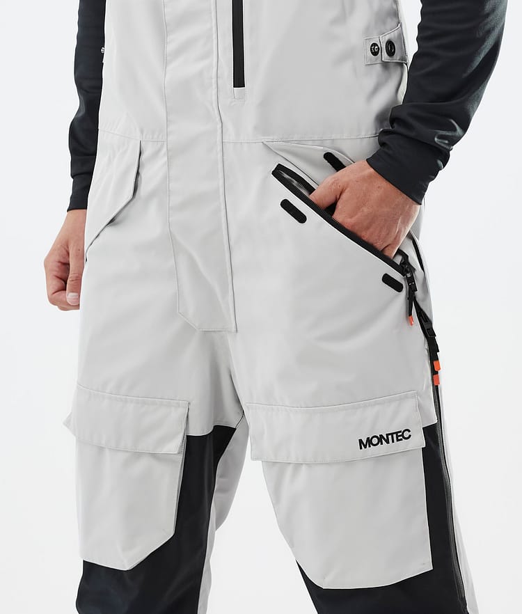 Montec Fawk Snowboard Pants Men Light Grey/Black/Cobalt Blue, Image 5 of 7