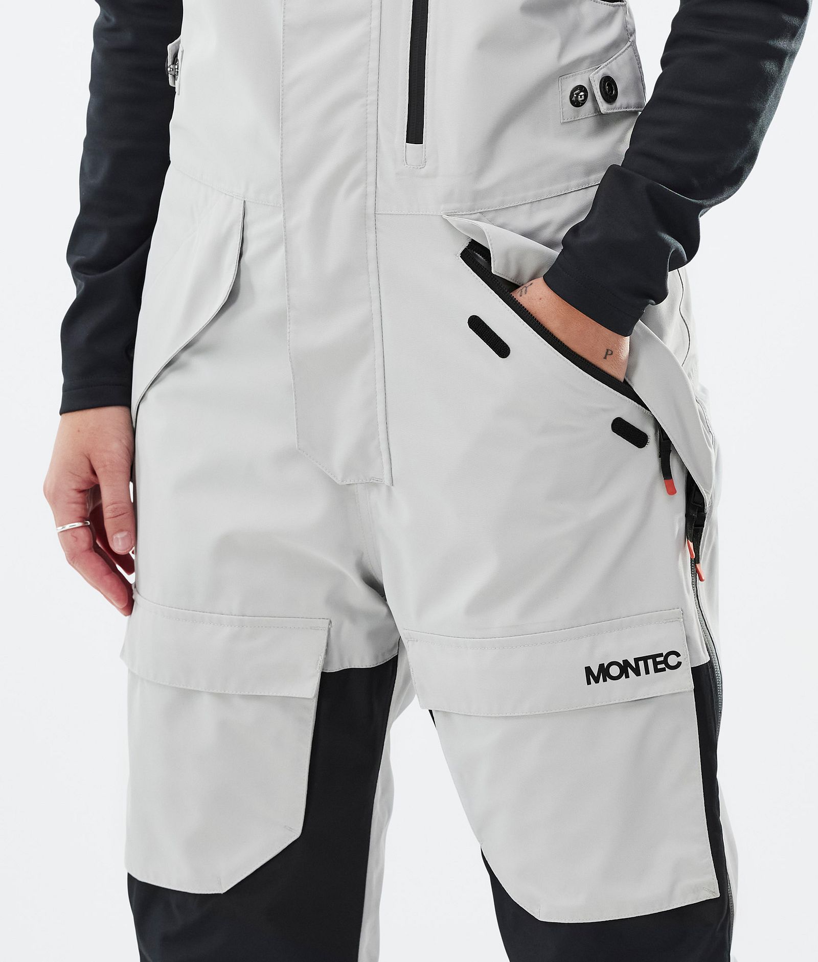 Montec Fawk W Snowboard Pants Women Light Grey/Black/Cobalt Blue, Image 5 of 7