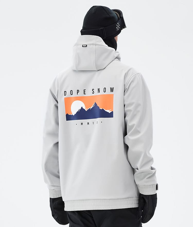 Dope Yeti Snowboard Jacket Men Silhouette Light Grey, Image 1 of 7