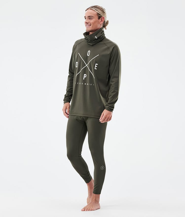 Dope Snuggle Base Layer Pant Men 2X-Up Olive Green, Image 3 of 7