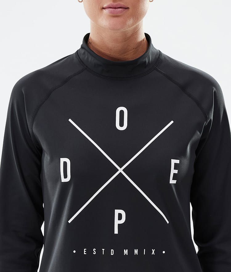 Dope Snuggle W Base Layer Top Women 2X-Up Black, Image 6 of 7