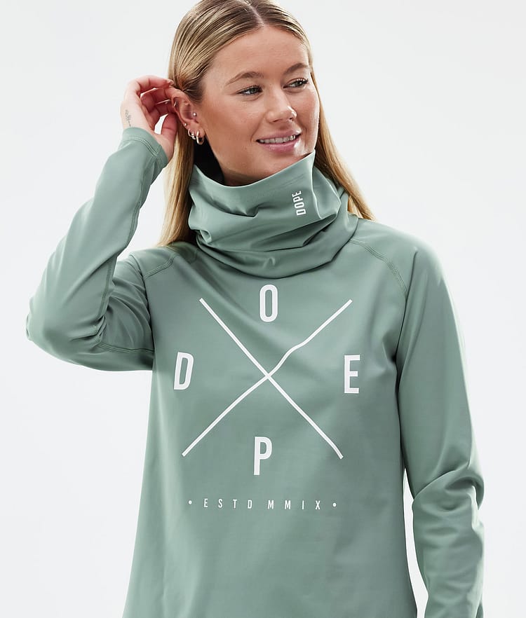 Dope Snuggle W Base Layer Top Women 2X-Up Faded Green, Image 2 of 7