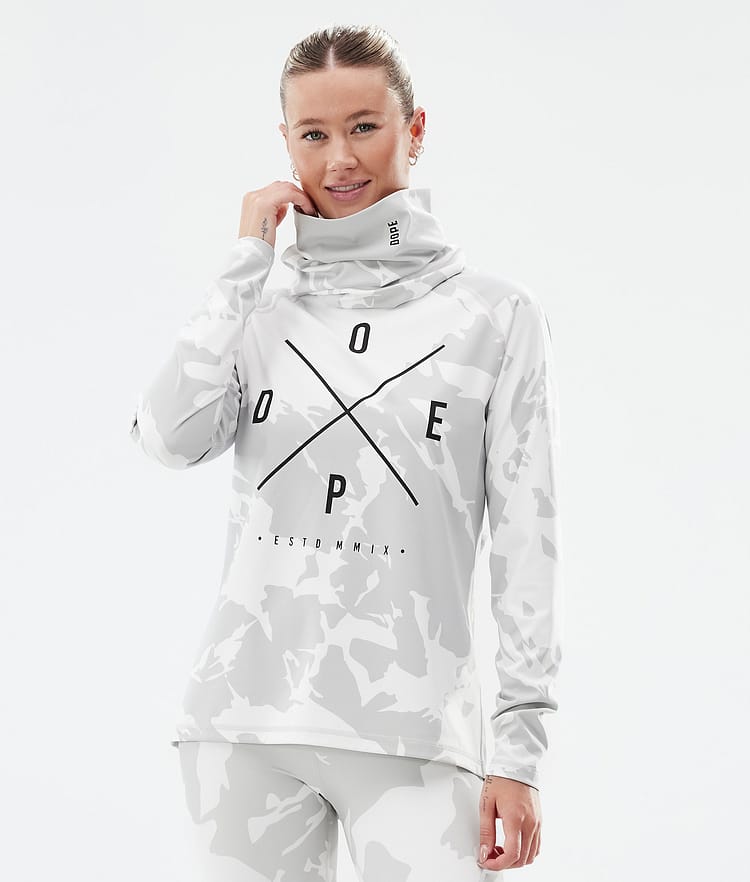 Dope Snuggle W Base Layer Top Women 2X-Up Grey Camo, Image 1 of 7