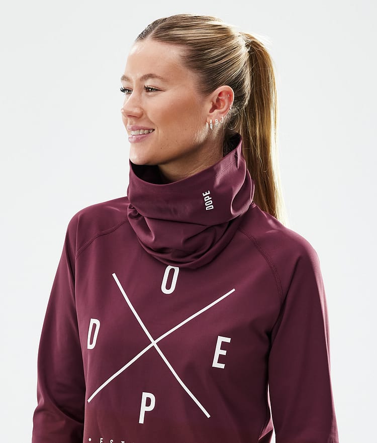 Dope Snuggle W Base Layer Top Women 2X-Up Burgundy, Image 2 of 7