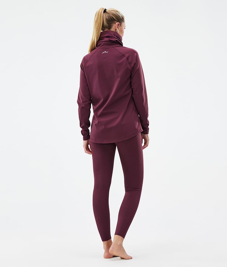 Dope Snuggle W Base Layer Top Women 2X-Up Burgundy, Image 4 of 7