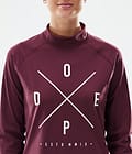Dope Snuggle W Base Layer Top Women 2X-Up Burgundy, Image 6 of 7