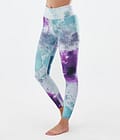 Dope Snuggle W Base Layer Pant Women 2X-Up Spray Green Grape, Image 1 of 7