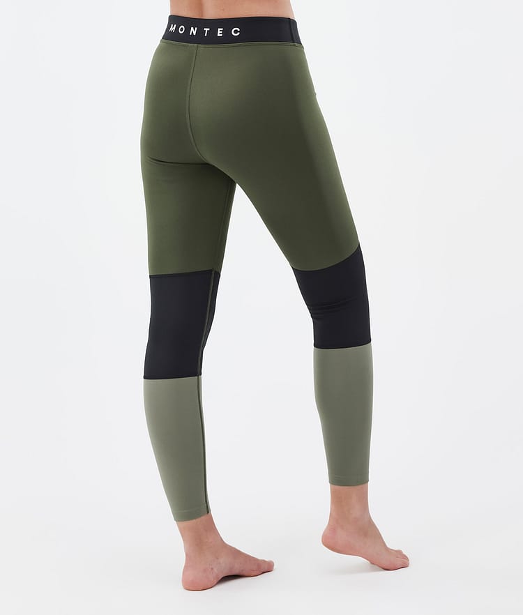 Montec Alpha W Base Layer Pant Women Olive Green/Black/Greenish, Image 2 of 7