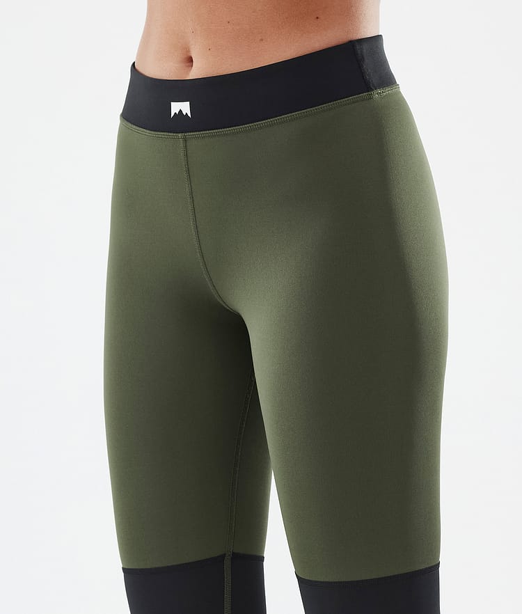 Montec Alpha W Base Layer Pant Women Olive Green/Black/Greenish, Image 5 of 7