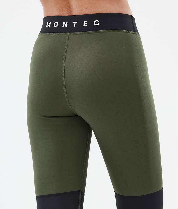 Montec Alpha W Base Layer Pant Women Olive Green/Black/Greenish, Image 6 of 7