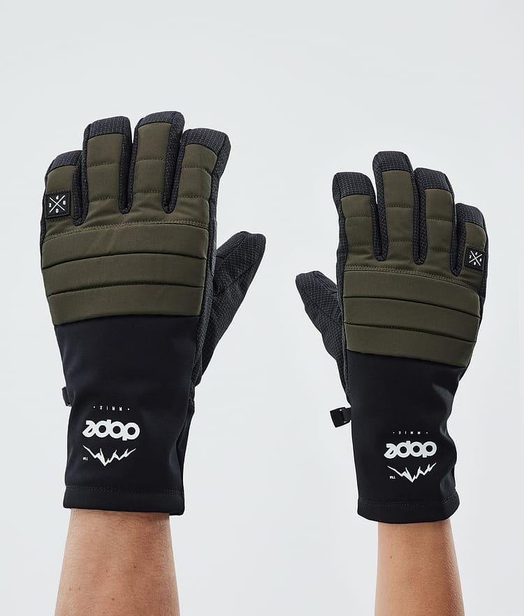 Dope Ace Ski Gloves Olive Green, Image 1 of 5