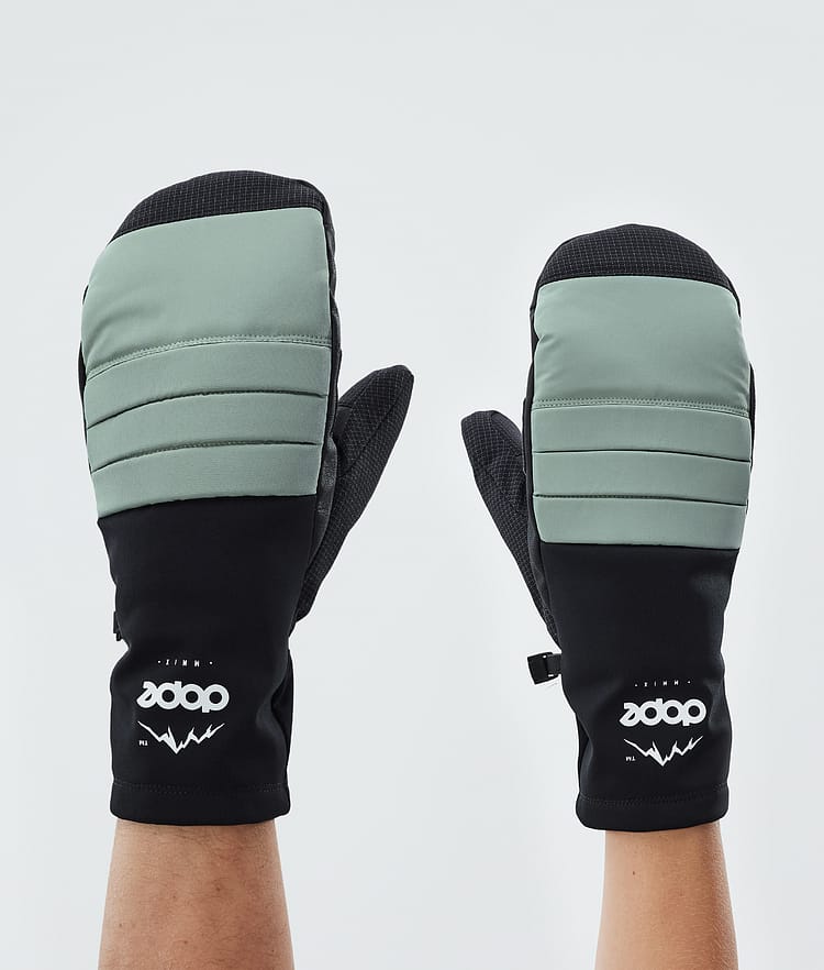 Dope Ace Snow Mittens Faded Green, Image 1 of 5