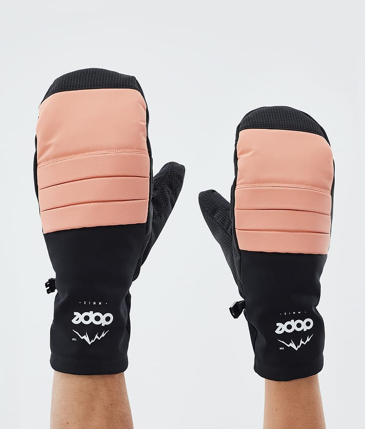 Dope Ace Snow Mittens Faded Peach, Image 1 of 5