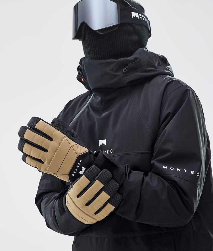 Montec Kilo Ski Gloves Gold, Image 3 of 5