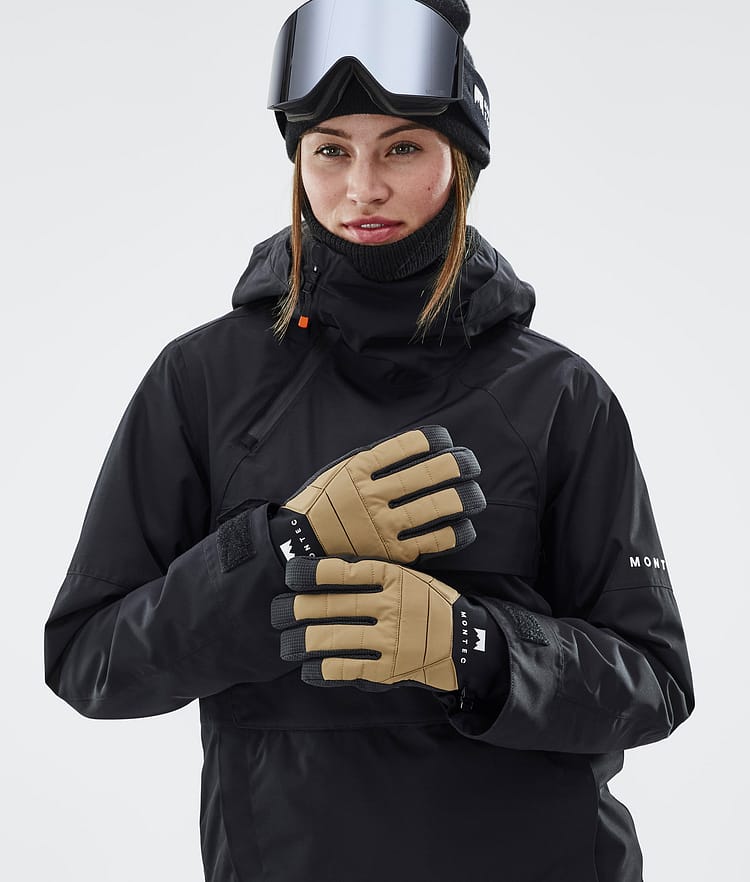 Montec Kilo Ski Gloves Gold, Image 4 of 5