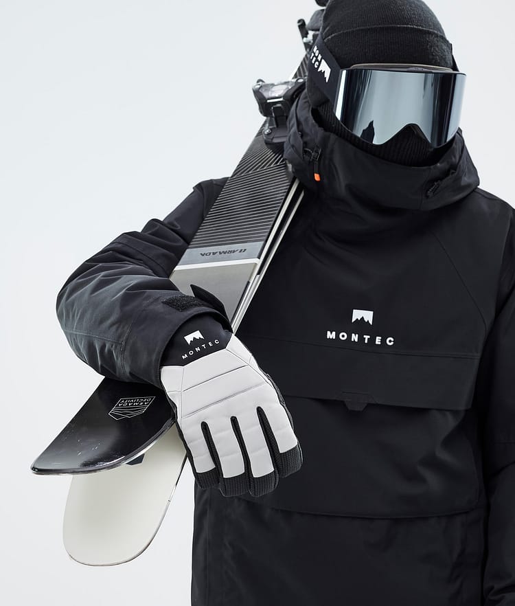 Montec Kilo Ski Gloves Light Grey, Image 4 of 5