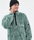 Dope Pile Fleece Sweater Men Faded Green, Image 2 of 7