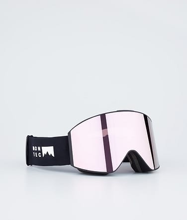 Montec Scope Ski Goggles Black W/Black Rose Mirror