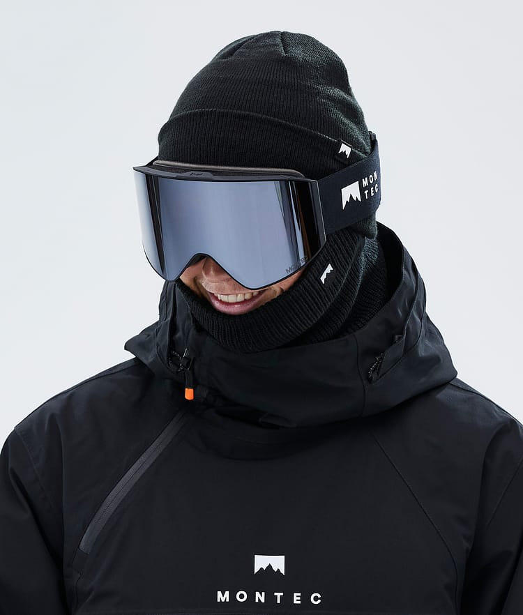 Montec Scope Ski Goggles Black W/Black Black Mirror, Image 2 of 6