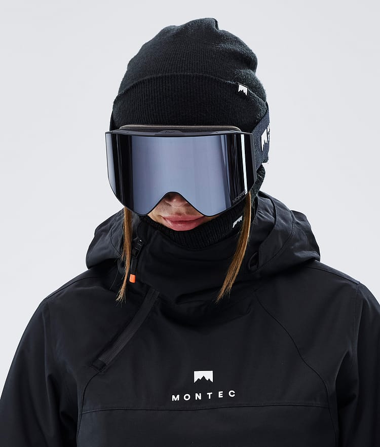 Montec Scope Ski Goggles Black W/Black Black Mirror, Image 3 of 6