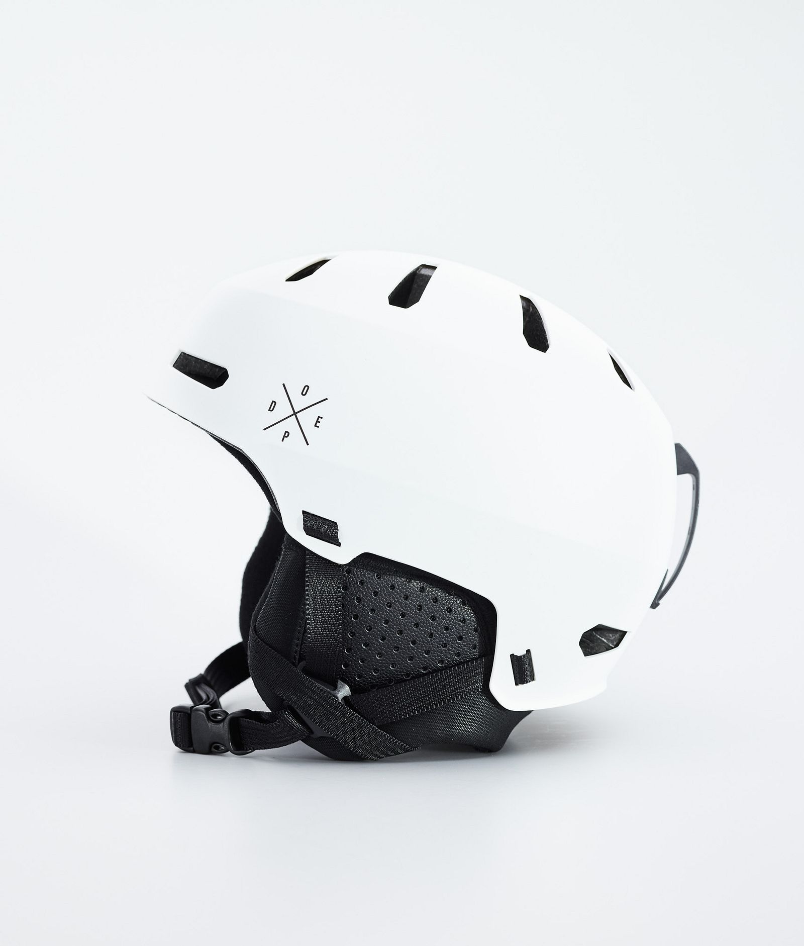 Dope Macon 2.0 Ski Helmet X-Up Matte White w/ Black, Image 2 of 8