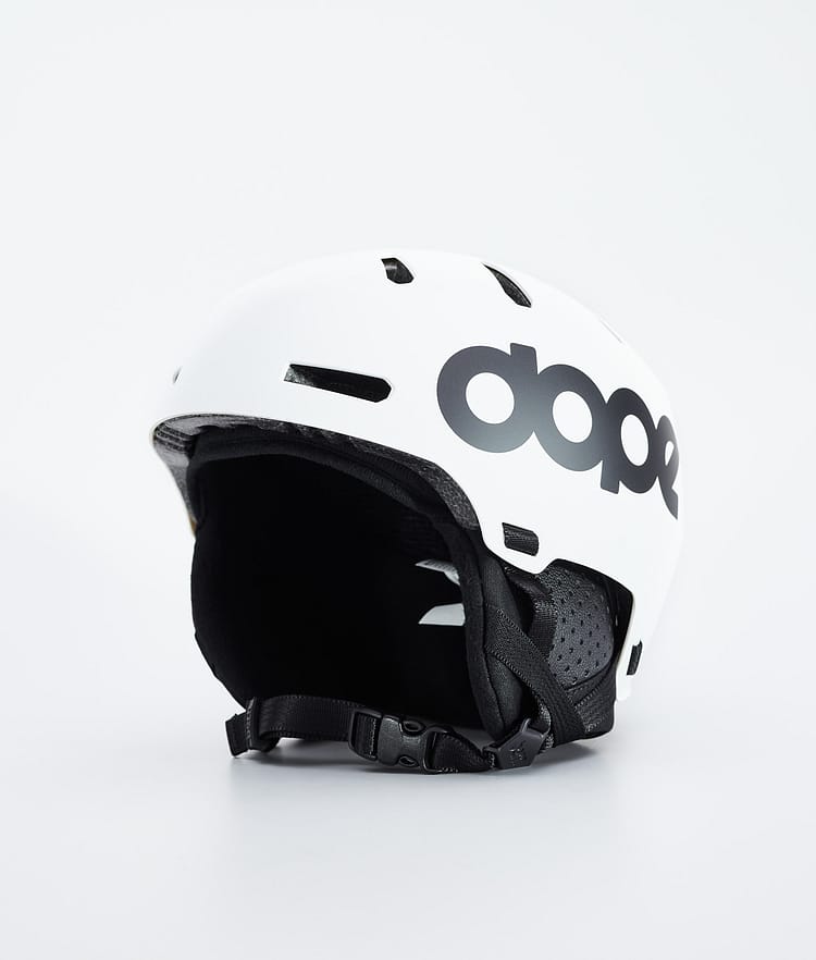 Dope Macon 2.0 Ski Helmet Classic Matte White w/ Black, Image 1 of 8