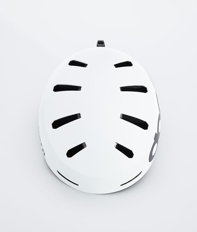 Dope Macon 2.0 Ski Helmet Classic Matte White w/ Black, Image 4 of 8