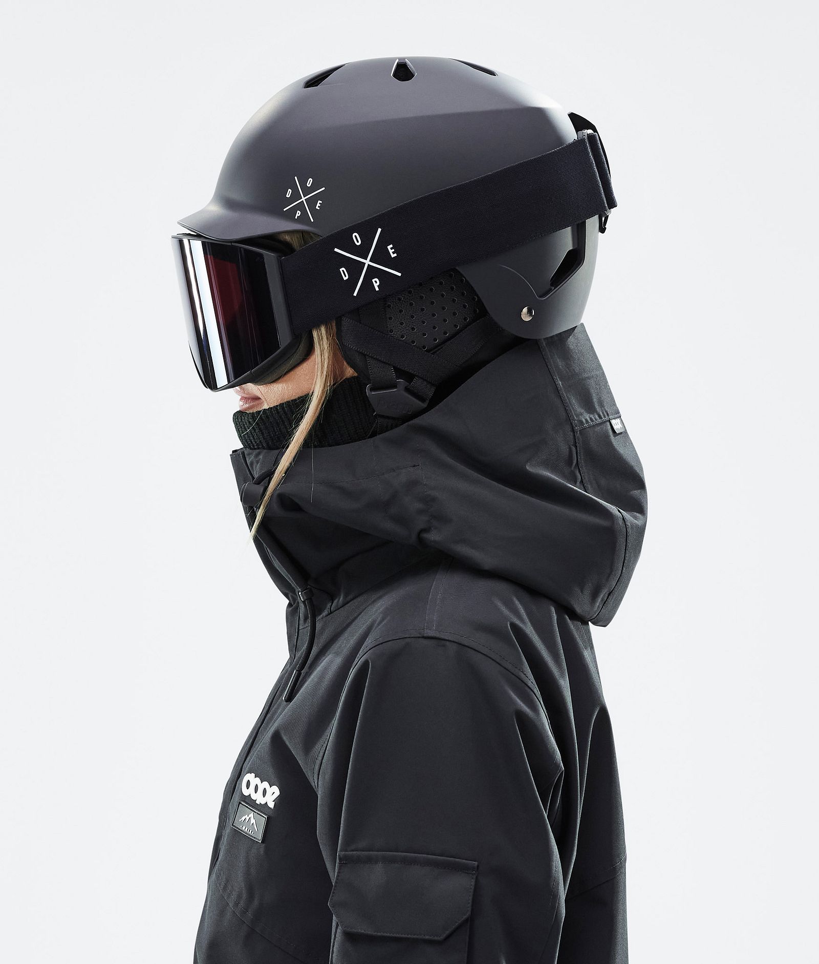 Dope Watts Classic Ski Helmet X-Up Matte Black, Image 8 of 8