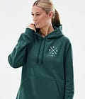 Dope Common W Hoodie Women 2X-Up Bottle Green, Image 3 of 7