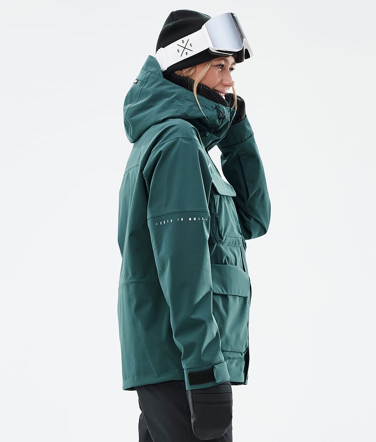 Dope Zenith W Snowboard Jacket Women Bottle Green, Image 6 of 10