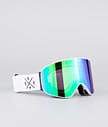 Dope Flush 2X-UP Ski Goggles Men White W/White Green Mirror