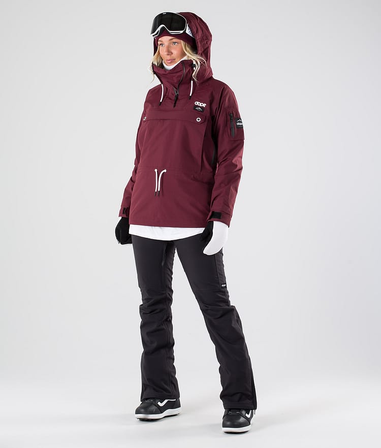 Dope Annok W 2019 Snowboard Jacket Women Burgundy, Image 8 of 9