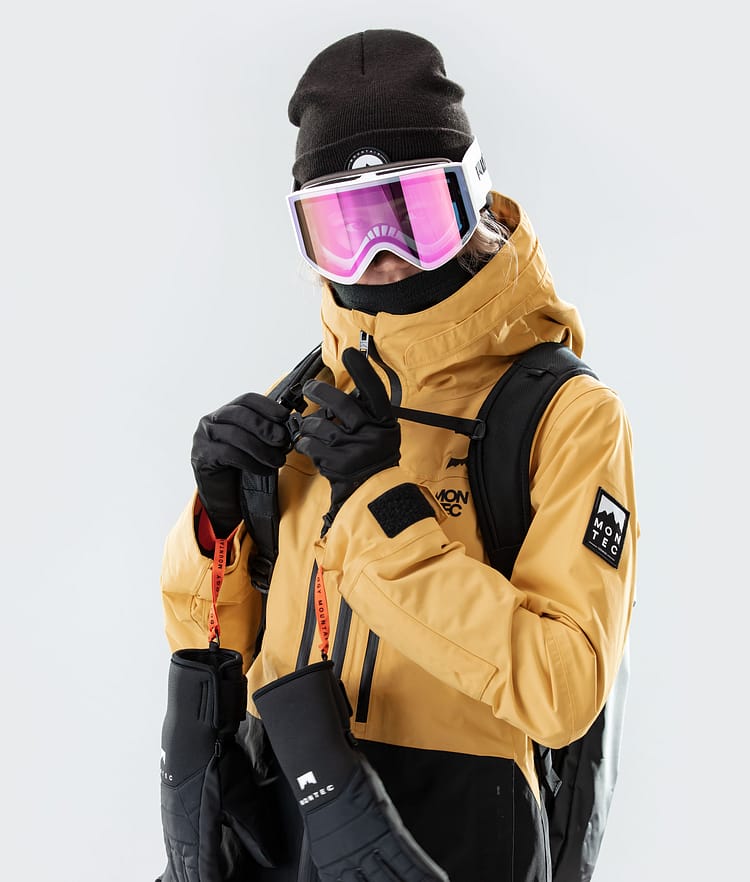 Montec Moss W 2020 Ski jas Dames Yellow/Black, Afbeelding 2 van 8