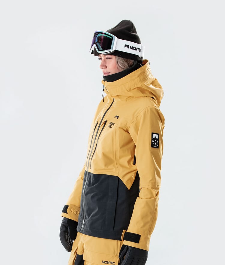 Montec Moss W 2020 Ski jas Dames Yellow/Black, Afbeelding 4 van 8