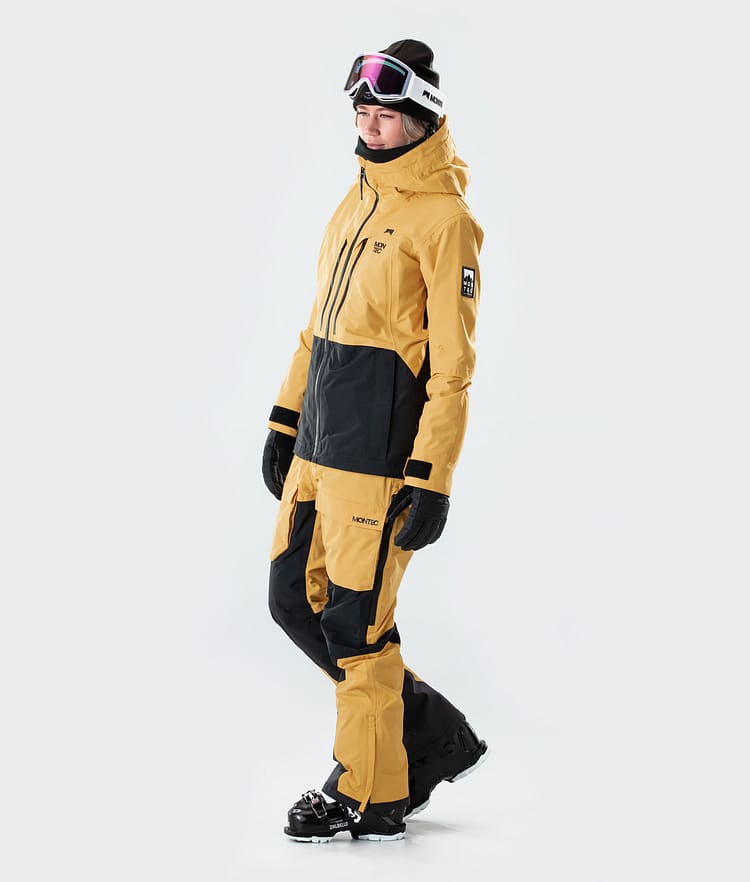 Montec Moss W 2020 Ski jas Dames Yellow/Black, Afbeelding 7 van 8