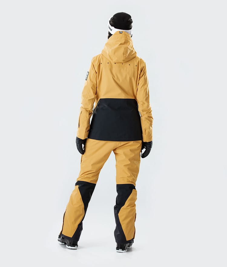 Montec Moss W 2020 Ski jas Dames Yellow/Black, Afbeelding 8 van 8