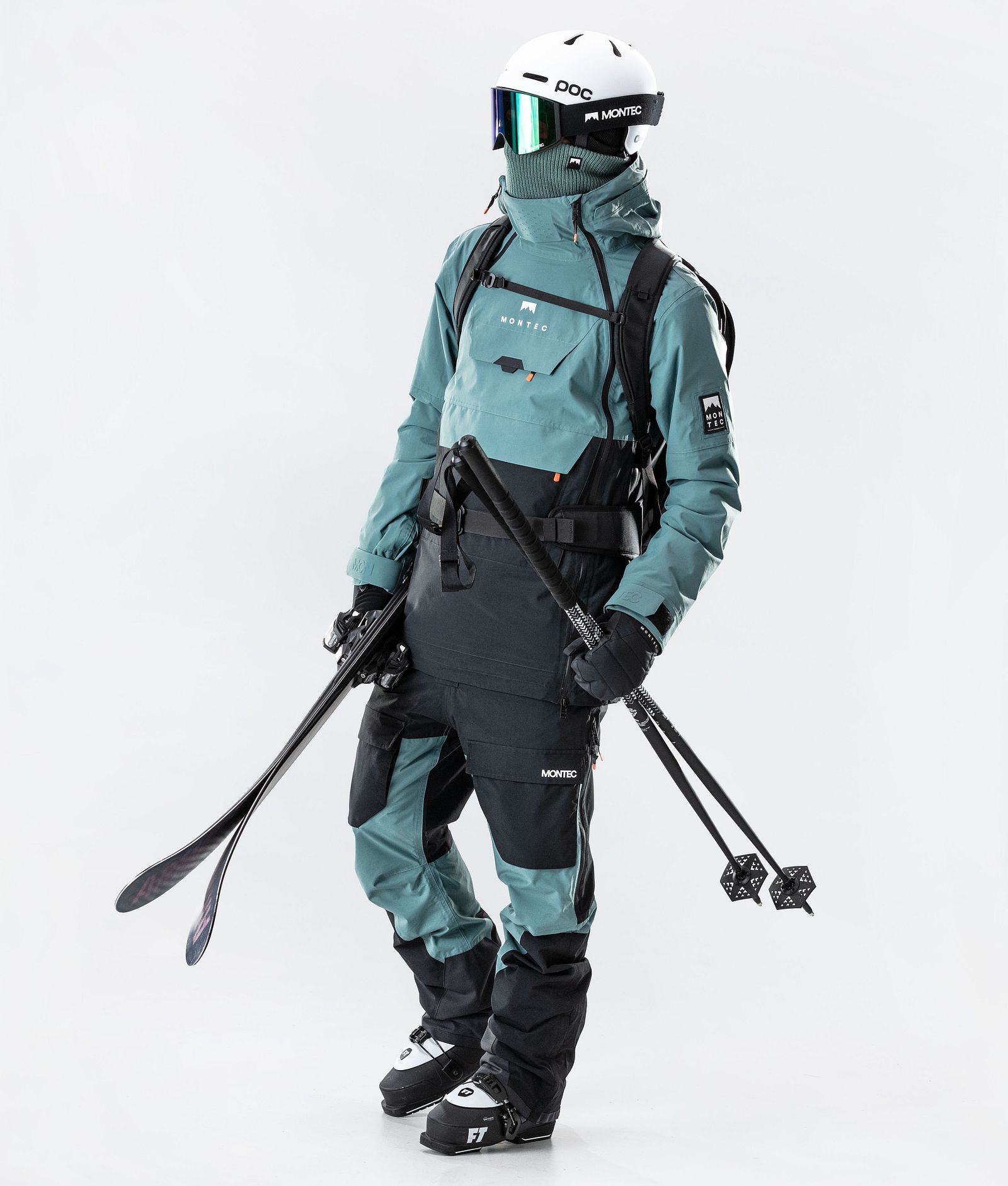 Montec Doom 2020 Veste de Ski Homme Atlantic/Black, Image 7 sur 9
