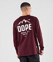 Dope Paradise II T-shirt Manches Longues Homme Burgundy