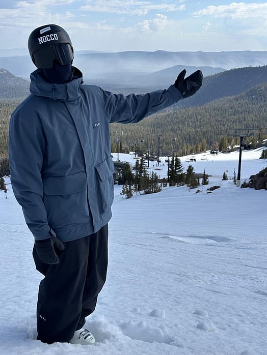 Klant @baumgartner_sam in Dope Acme Snowboard jas Heren Metal Blue