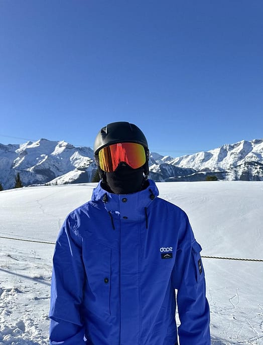 Klant @chrisvalanmi in Dope Adept Snowboard jas Heren Cobalt Blue