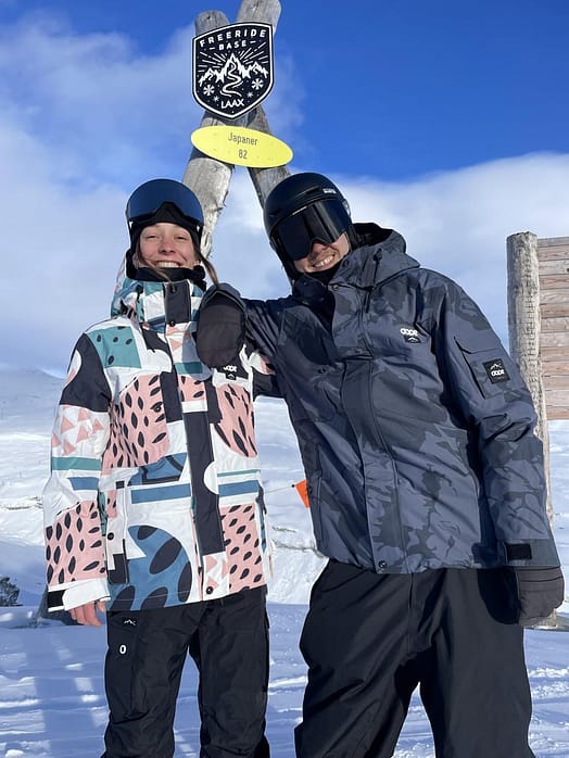 Klant @irinaruegg in Dope Adept W Snowboard jas Dames Melon