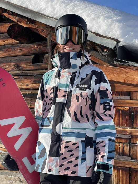Klant @irinaruegg in Dope Adept W Snowboard jas Dames Melon