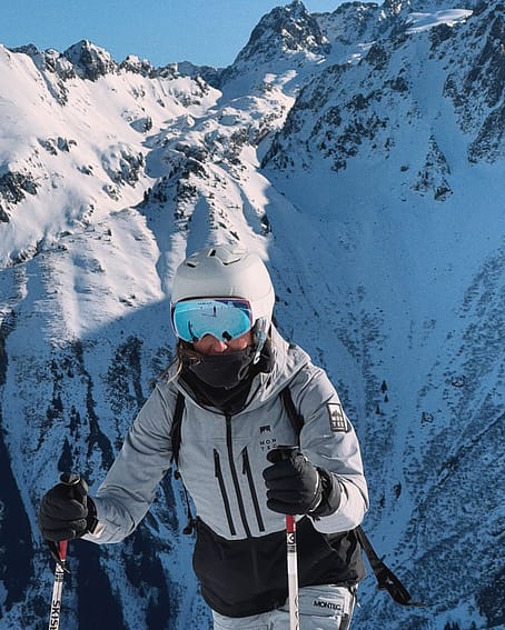 Klant @romanehermen in Montec Moss W Snowboard jas Dames Soft Blue/Black