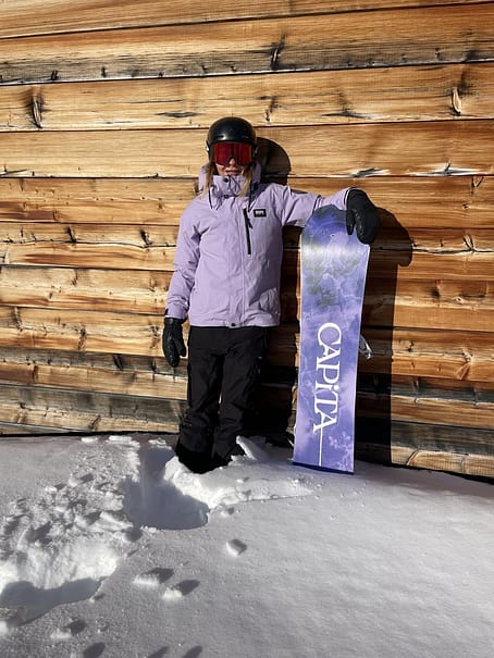 Klant @wolfczy in Dope Blizzard W Full Zip 24 Snowboard jas Dames Faded Violet