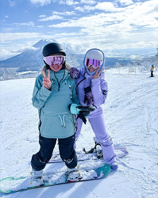 Klant @ashley__lo in Dope Akin W Snowboard jas Dames Faded Violet