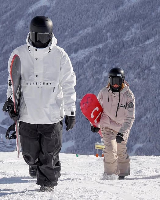 Klant @lucky_l.u.c in Dope Legacy Snowboard jas Heren Old White