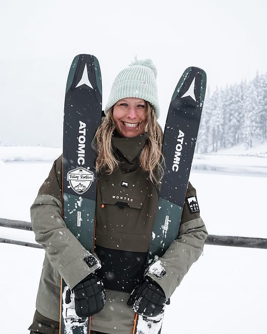 Klant @carmen.akkermans in Montec Doom W Snowboard jas Dames Olive Green/Black/Greenish